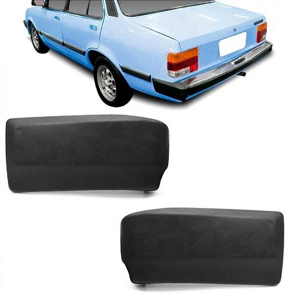 Ponteira de para choque chevette chevrolet de 1983 a 1986 preta