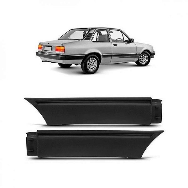 Ponteira de para choque chevette chevrolet de 1987 a 1996 preta