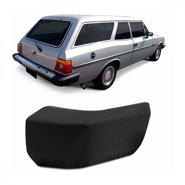 Ponteira de para choque caravan chevrolet de 1985 a 1990 preto