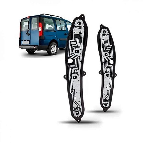 Circuito de lanterna traseira doblo fiat de 2001 a 2008 lado direito