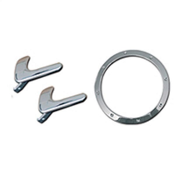 Kit maçaneta gol volkswagen de 1999 a 2005 cromado geração 3 ponteira para choque 4 portas