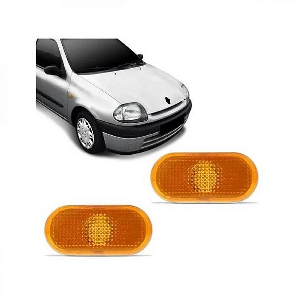 Lanterna clio renault de 1999 a 2002 e megane renault de 1996 a 2005 lateral âmbar