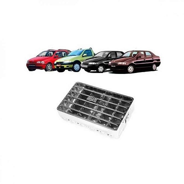 Difusor de entrada de ar palio fiat de 1996 a 1999 central lado direito cromado