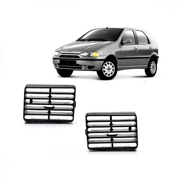 Difusor de entrada de ar palio fiat de 1996 a 2015 lateral lado direito preto sem aletas