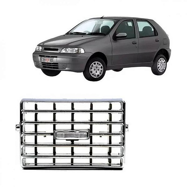Difusor de entrada de ar palio fiat de 1996 a 2015 lateral lado direito cromado com aletas