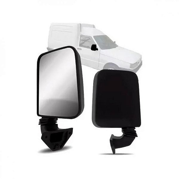 Retrovisor fiorino fiat de 1991 a 1996 lado direito verde escuro externo