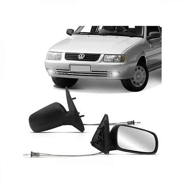 Retrovisor externo santana volkswagen de 1999 a 2006 lado esquerdo verde escuro com controle manual