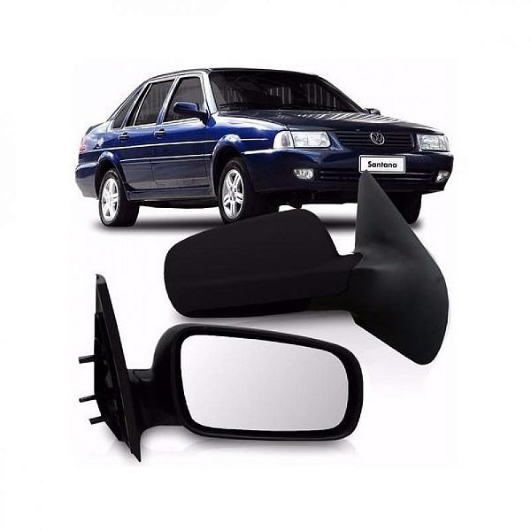 Retrovisor externo santana volkswagen de 1999 a 2006 lado esquerdo verde escuro fixo
