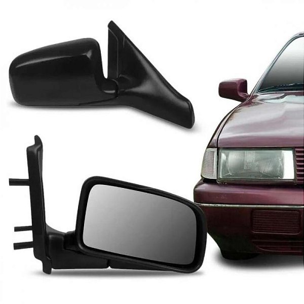 Retrovisor santana volkswagen de 1991 a 1998 lado esquerdo verde escuro externo fixo