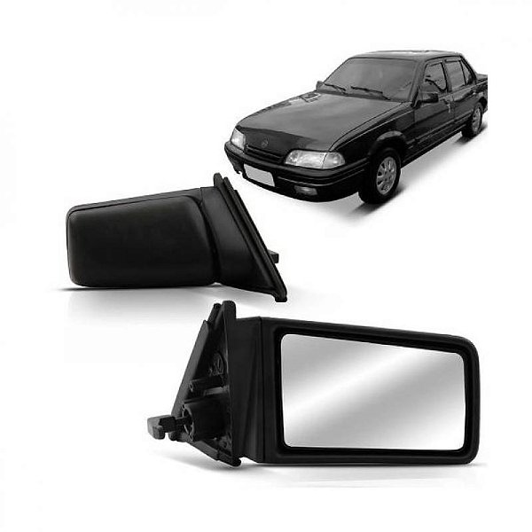 Retrovisor externo monza chevrolet de 1991 a 1993 lado esquerdo com controle manual para 2 e 4 portas