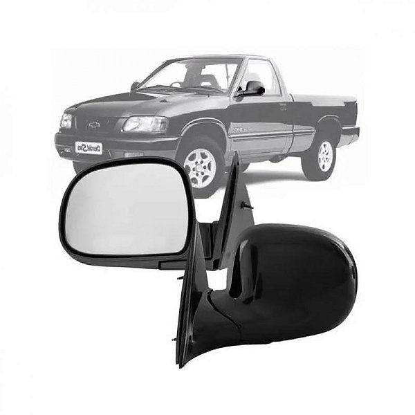 Retrovisor externo s10 chevrolet de 1995 a 2011 lado esquerdo fixo