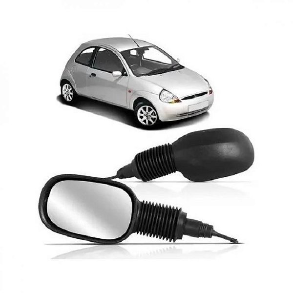 Retrovisor ka ford de 1996 a 2007 lado esquerdo externo com controle manual