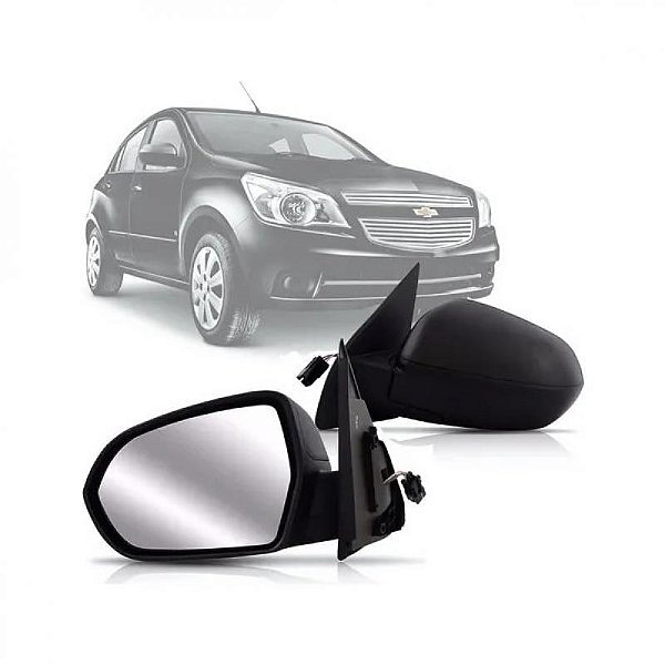 Retrovisor externo agile chevrolet de 2009 a 2014 e montana chevrolet de 2011 a 2021 lado direito verde escuro elétrico