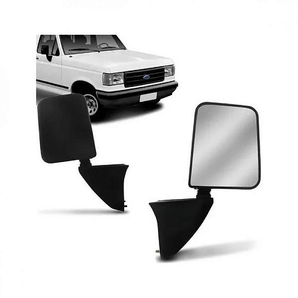 Retrovisor externo f1000 ford de 1993 a 1998 lado direito verde escuro com bojo