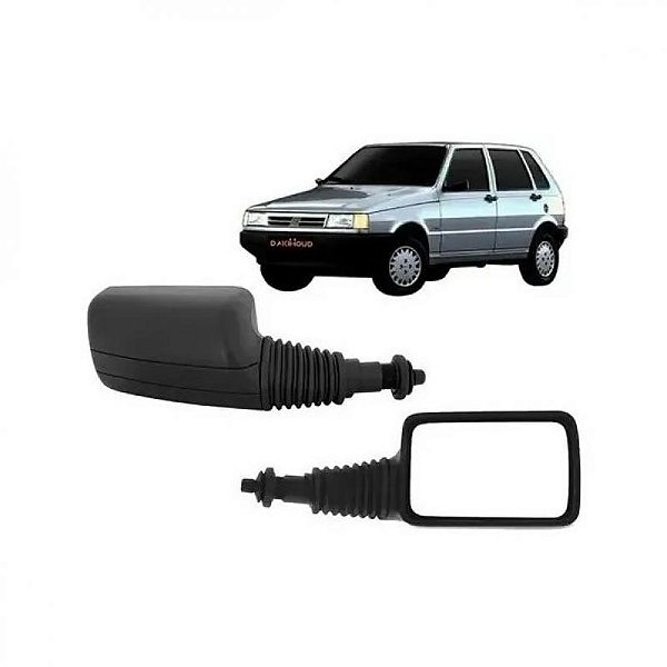 Retrovisor externo uno fiat de 1994 a 1996 lado direito verde escuro com controle manual smart duas e quatro portas