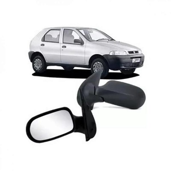 Retrovisor externo palio e siena fire fiat de 2001 a 2006 lado esquerdo verde escuro quatro portas para adaptação