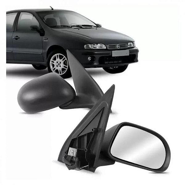Retrovisor externo marea e brava fiat de 1998 a 2007 lado esquerdo elétrico