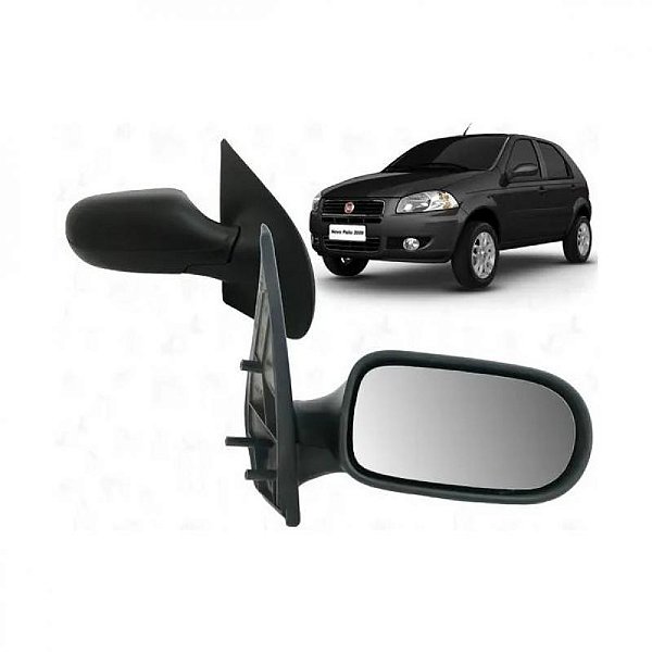Retrovisor externo palio fiat de 2008 a 2011 lado esquerdo verde escuro para quatro portas adaptação