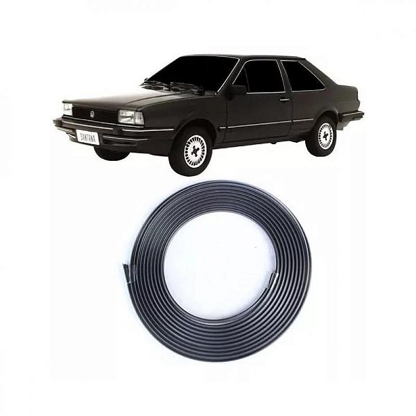 Friso de para choque santana volkswagen de 1987 a 1990 cromado de encaixe com 50 metros