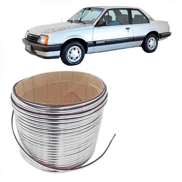 Friso para para choque monza chevrolet de 1988 a 1990 cromado com 50 metros