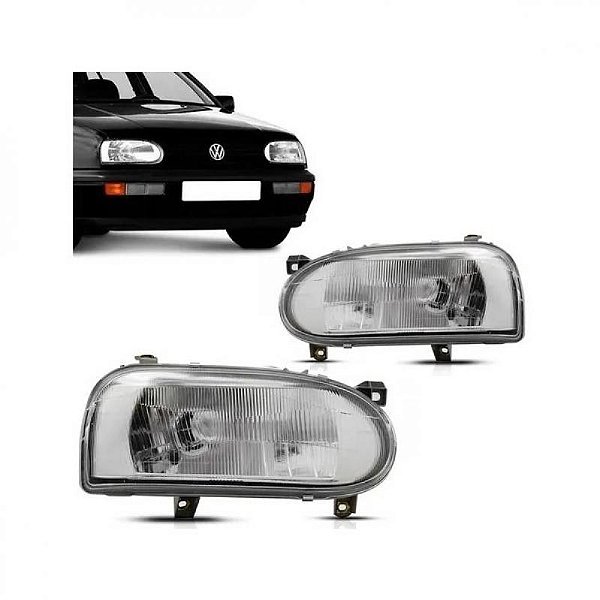 Farol golf volkswagen de 1995 a 1998 lado direito foco simples alemão