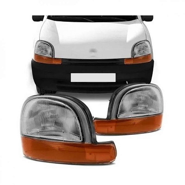 Farol kangoo renault de 1998 a 2008 lado direito âmbar