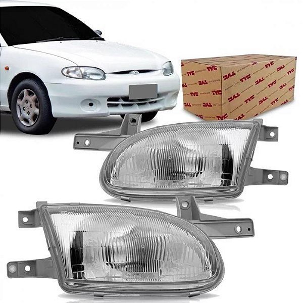 Farol accent hyundai de 1997 a 2000 lado esquerdo