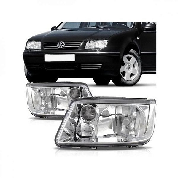 Farol bora volkswagen de 2000 a 2007 lado esquerdo manual e elétrico com auxiliar sem motor