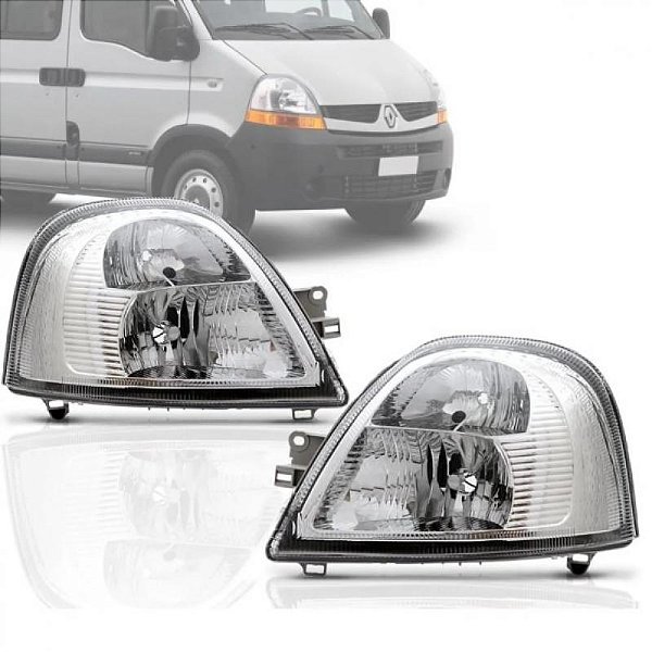 Farol master renault de 2009 a 2012 lado esquerdo manual