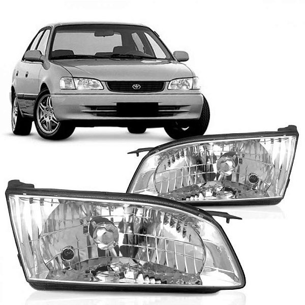 Farol corolla toyota de 1998 a 2002 lado esquerdo brasileiro