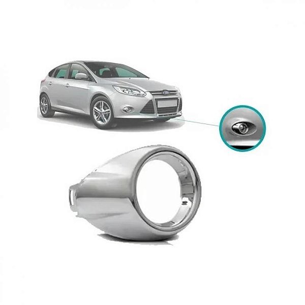 Suporte de farol auxiliar focus ford de 2014 a 2015 lado direito cromado