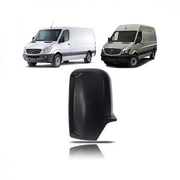 Capa de retrovisor externo sprinter mercedes benz de 2012 a 2019 e chassi de 2020 a 2022 lado direito preto