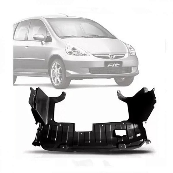 Protetor inferior do para choque fit honda de 2003 a 2008 dianteiro para barro até 2023