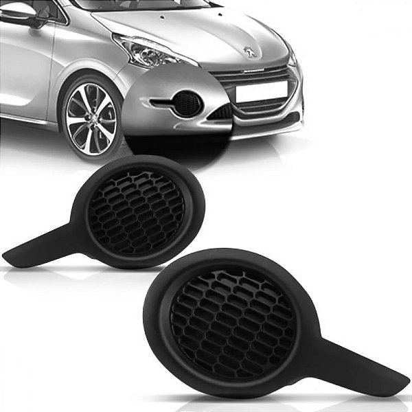 Grade do farol auxiliar 208 peugeot de 2012 a 2016 lado direito sem furo