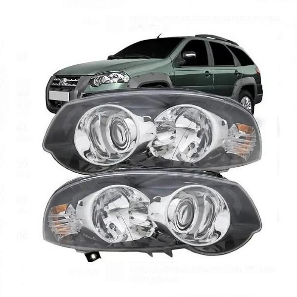 Farol hilux sw4 toyota de 2009 a 2011 lado direito manual