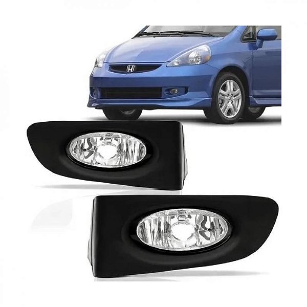 Farol auxiliar fit honda de 2003 a 2006 lado direito com grade