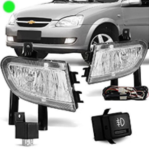 Kit de farol auxiliar corsa classic chevrolet de 2010 a 2016