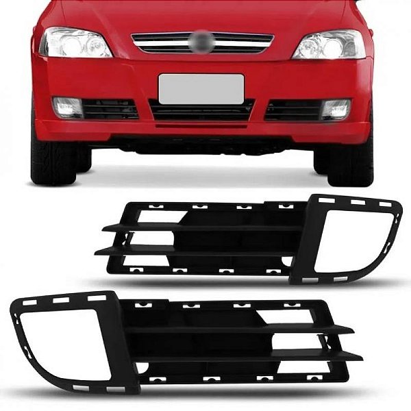 Grade do para choque astra chevrolet de 2003 a 2012 dianteiro lado direito com furo