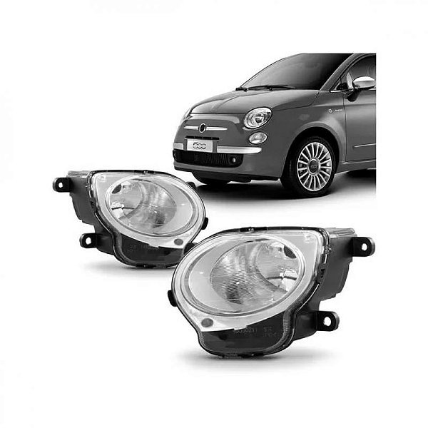 Farol 500 fiat de 2008 a 2017 lado esquerdo inferior manual