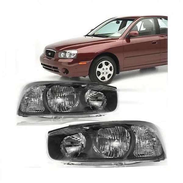 Farol elantra hyundai de 2001 a 2003 lado esquerdo