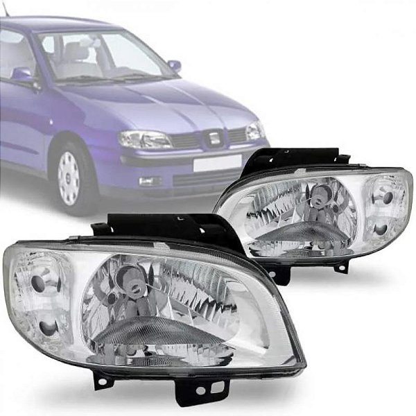 Farol cordoba e ibiza seat de 2000 a 2003 lado direito simples sem auxiliar