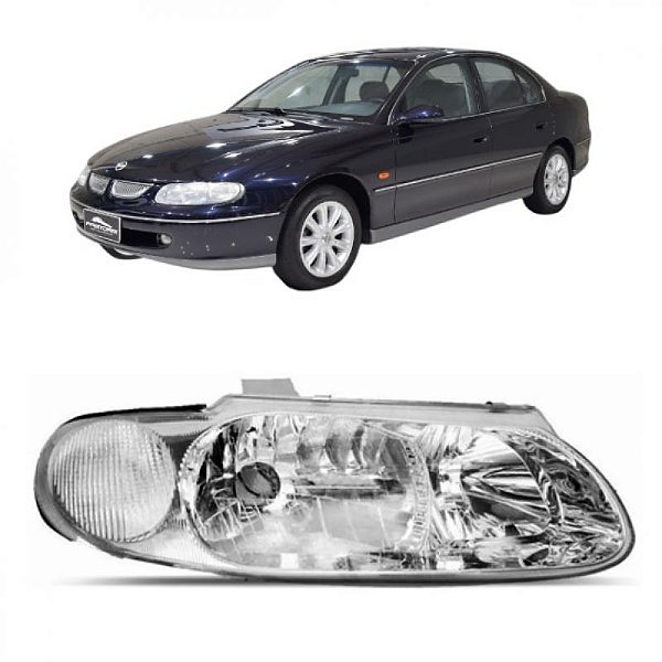 Farol omega chevrolet de 1999 a 2000 lado direito australiano