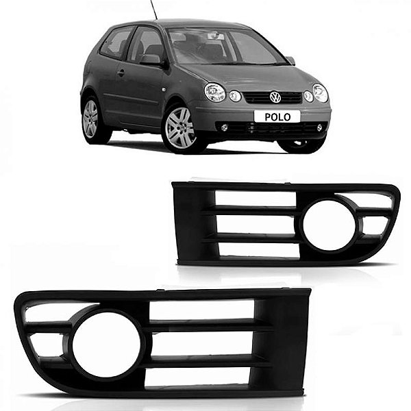 Grade do para choque polo volkswagen de 2003 a 2006 lado esquerdo dianteiro com furo
