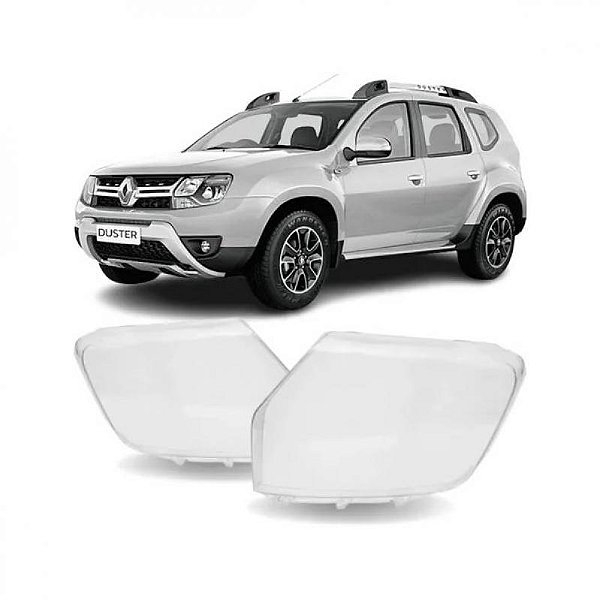 Lente de farol duster e oroch renault de 2016 a 2020 lado esquerdo