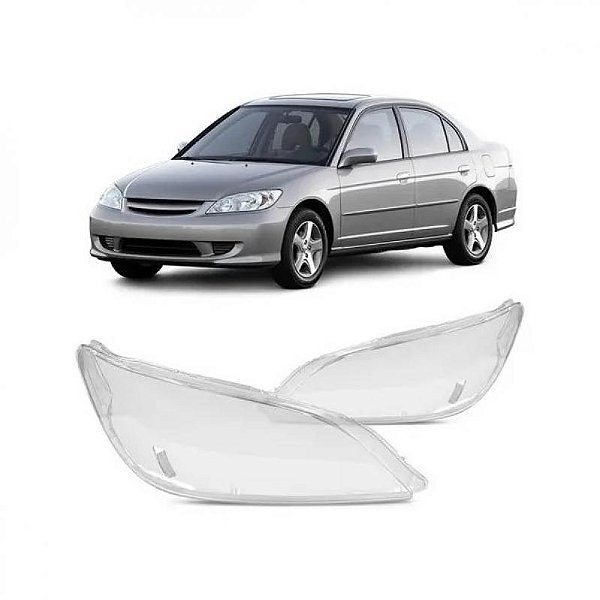 Lente de farol civic honda de 2004 a 2006 lado esquerdo
