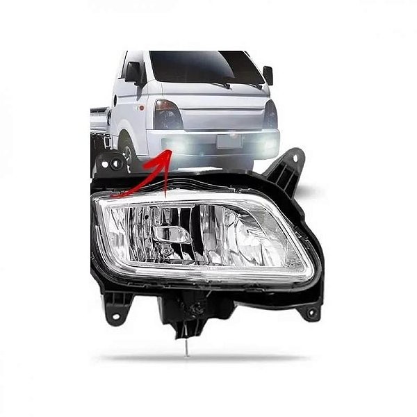 Farol auxiliar hr hyundai de 2013 a 2025 lado direito acrílico