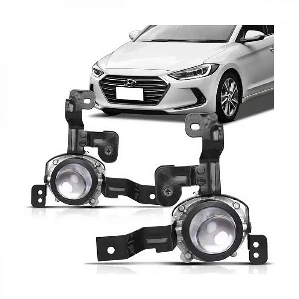 Farol auxiliar elantra hyundai de 2017 a 2018 lado direito com suporte