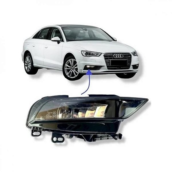Farol auxiliar a3 audi de 2013 a 2016 lado direito sedã H8