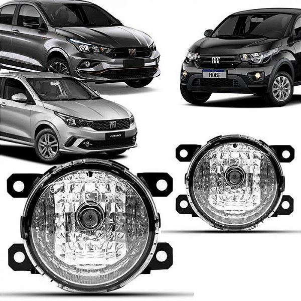 Farol auxiliar argo e cronos fiat de 2017 a 2025 e mobi fiat de 2016 a 2025 lado esquerdo