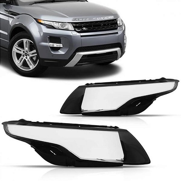 Lente de farol evoque land rover de 2012 a 2015 lado esquerdo